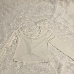 Open cross back long sleeve